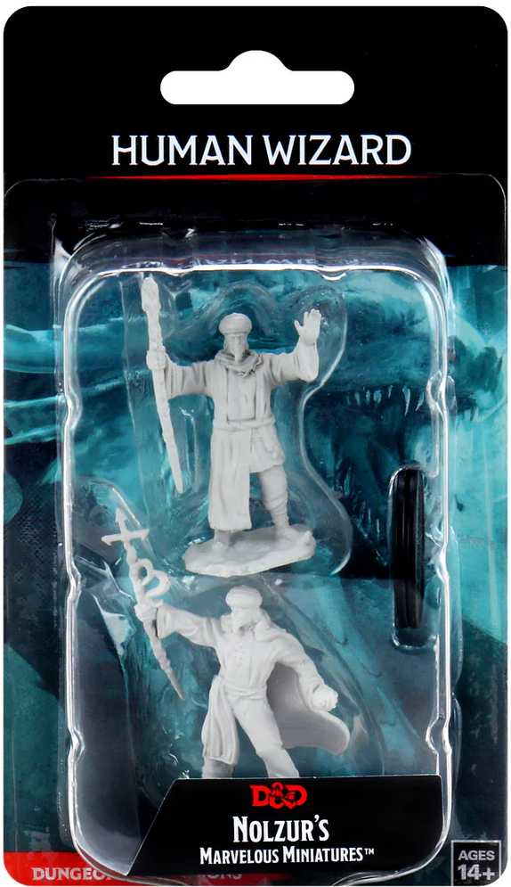 Dungeons & Dragons: Nolzurs Marvelous Miniatures: Human Wizard (male) 90137